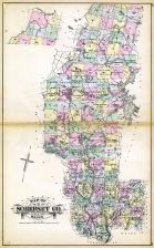 Somerset County Map, Maine State Atlas 1884